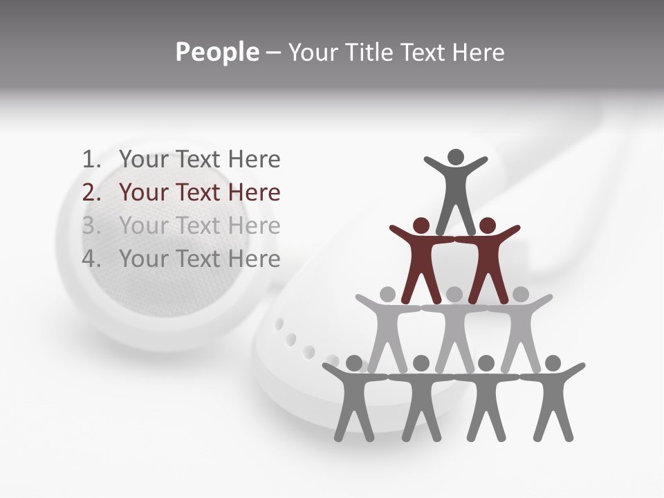 A Pair Of Headphones Sitting On Top Of A Table PowerPoint Template