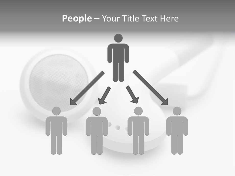 A Pair Of Headphones Sitting On Top Of A Table PowerPoint Template