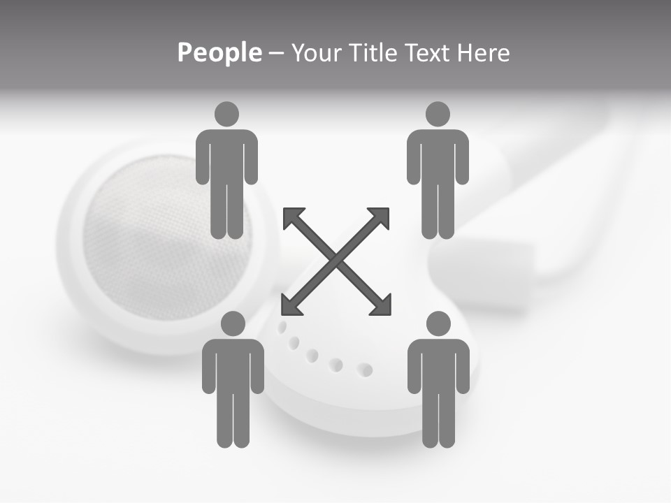 A Pair Of Headphones Sitting On Top Of A Table PowerPoint Template