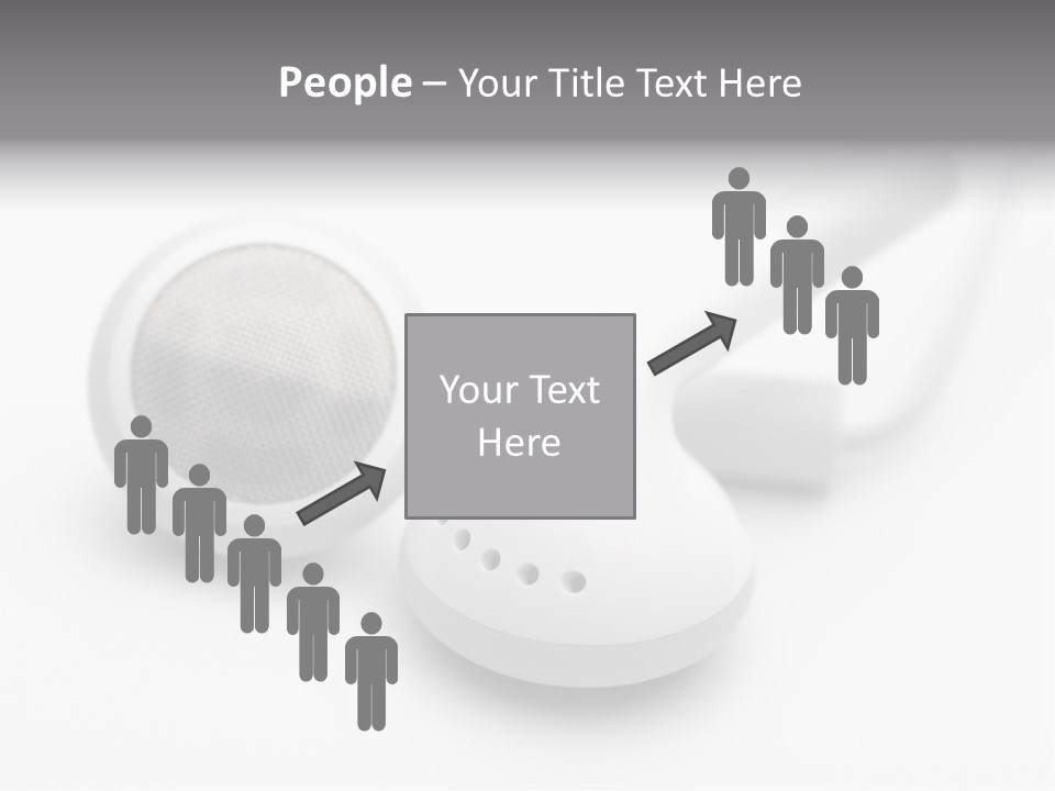 A Pair Of Headphones Sitting On Top Of A Table PowerPoint Template