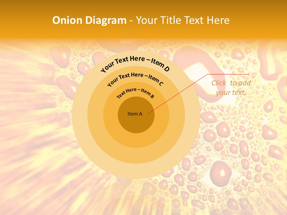 A Yellow Background With Drops Of Water On It PowerPoint Template