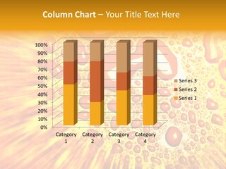 A Yellow Background With Drops Of Water On It PowerPoint Template