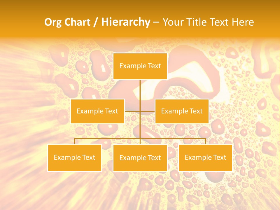 A Yellow Background With Drops Of Water On It PowerPoint Template