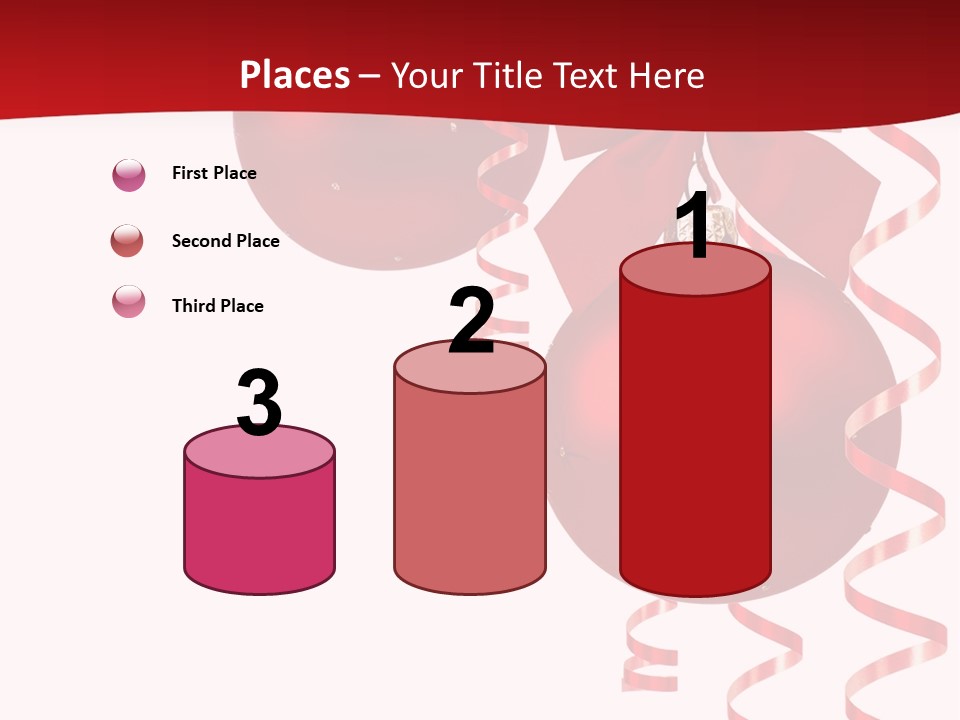 A Red Christmas Ornament Powerpoint Presentation PowerPoint Template