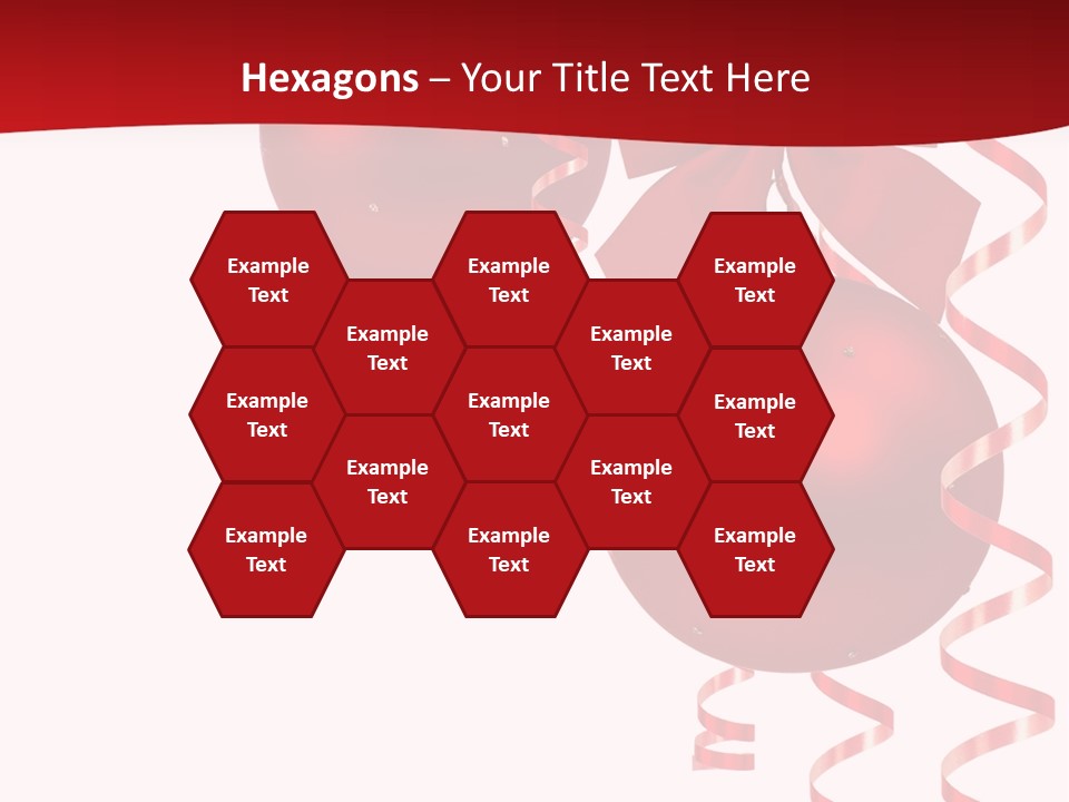 A Red Christmas Ornament Powerpoint Presentation PowerPoint Template