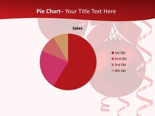 A Red Christmas Ornament Powerpoint Presentation PowerPoint Template