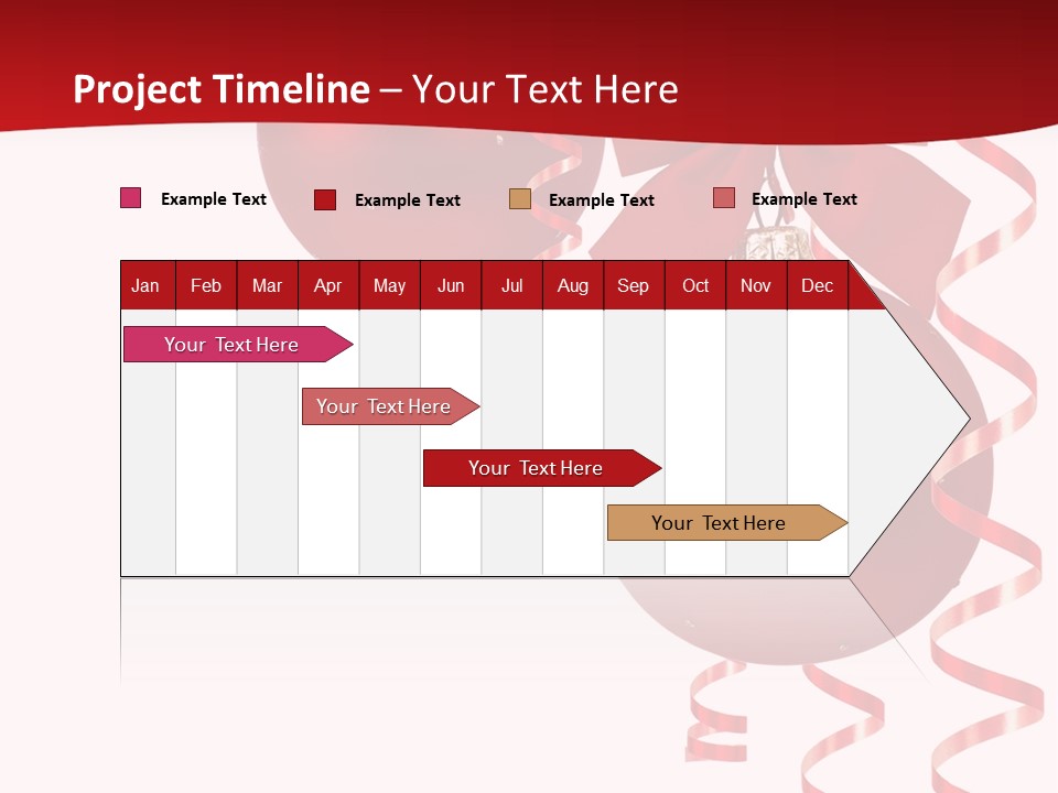 A Red Christmas Ornament Powerpoint Presentation PowerPoint Template