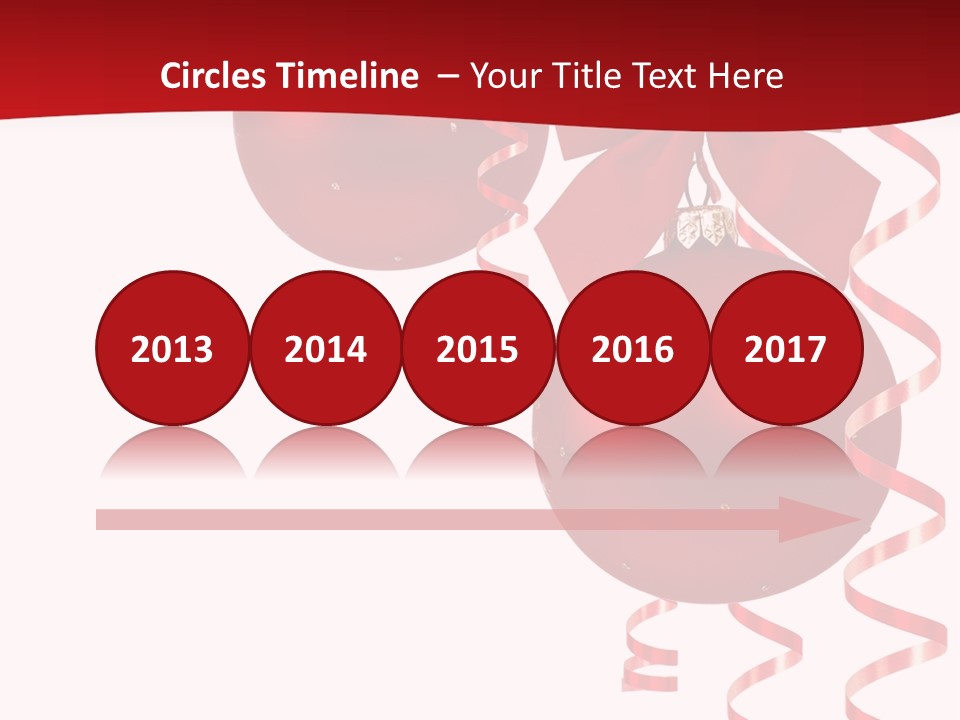 A Red Christmas Ornament Powerpoint Presentation PowerPoint Template