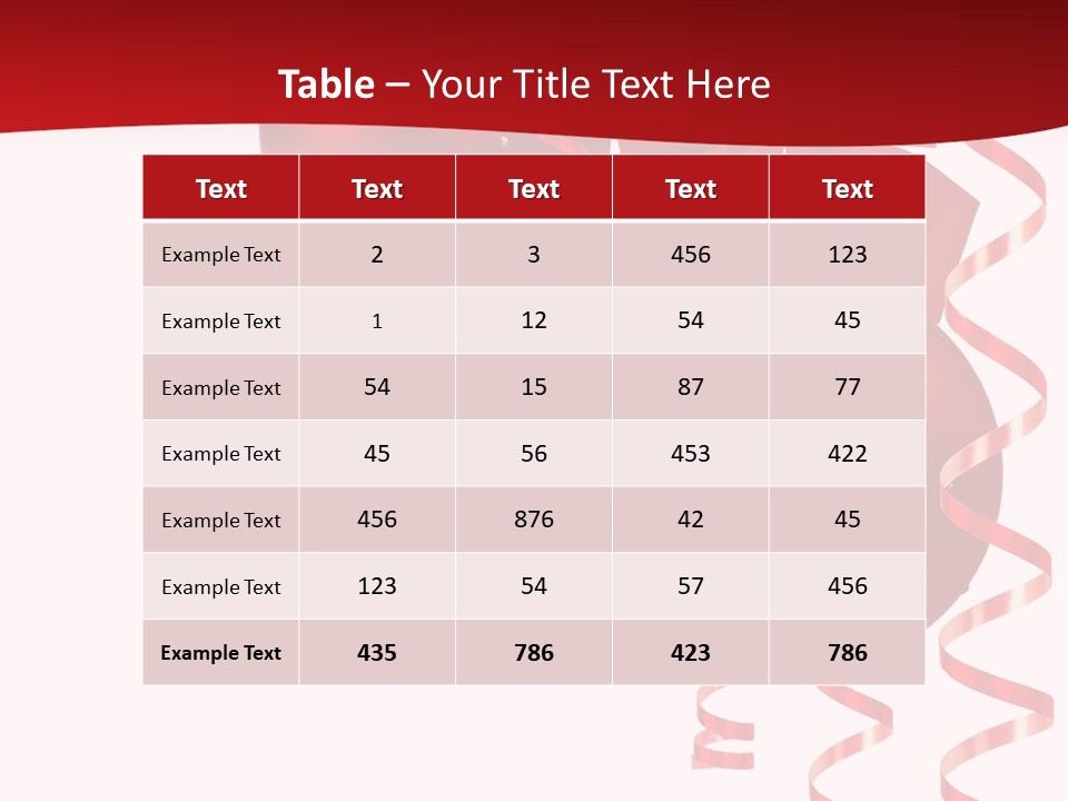 A Red Christmas Ornament Powerpoint Presentation PowerPoint Template