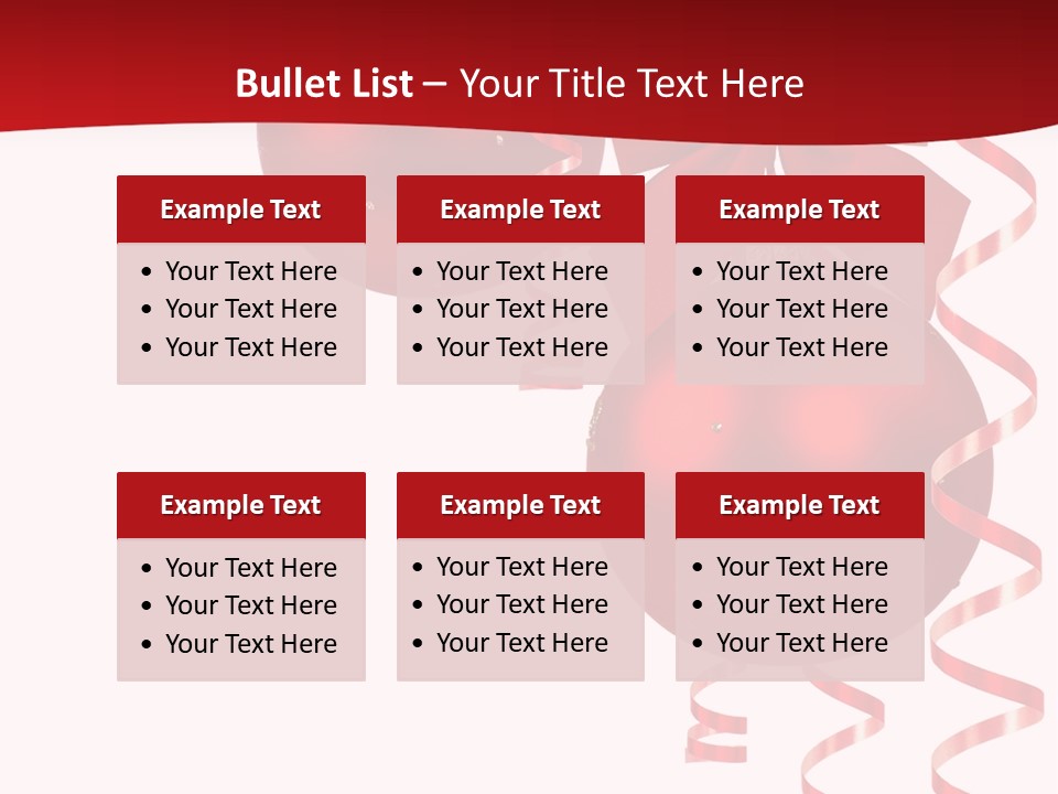 A Red Christmas Ornament Powerpoint Presentation PowerPoint Template