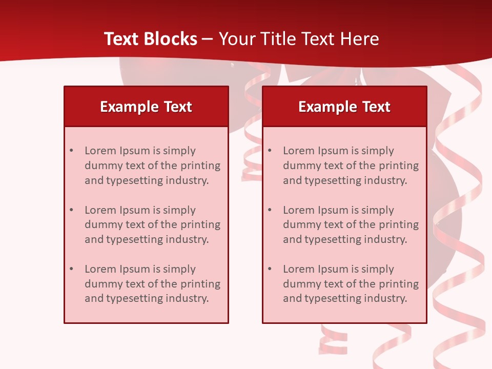 A Red Christmas Ornament Powerpoint Presentation PowerPoint Template