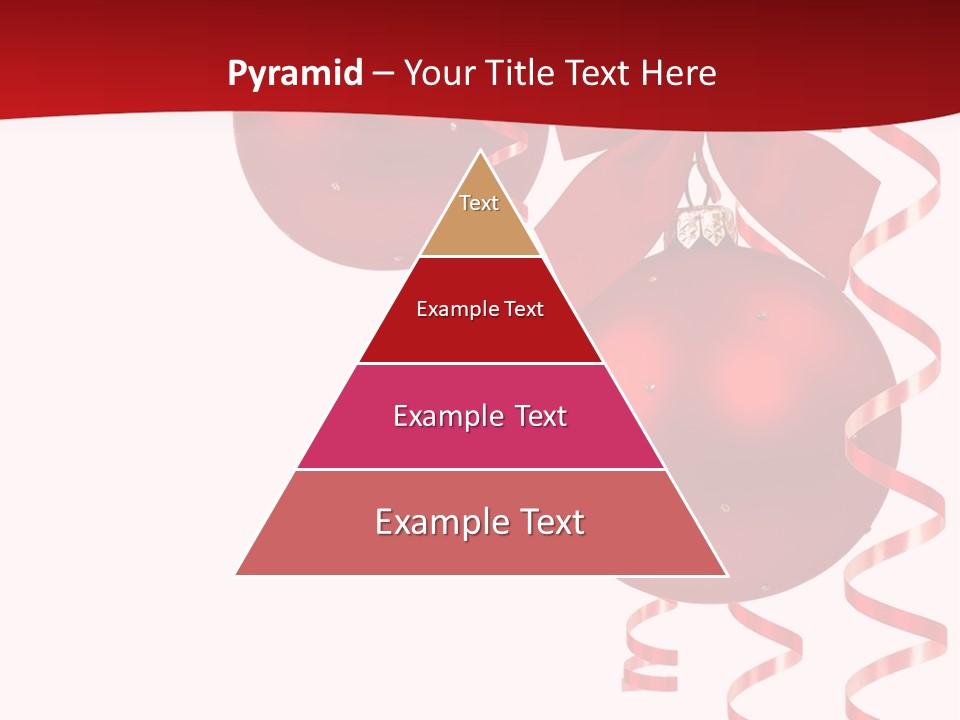 A Red Christmas Ornament Powerpoint Presentation PowerPoint Template