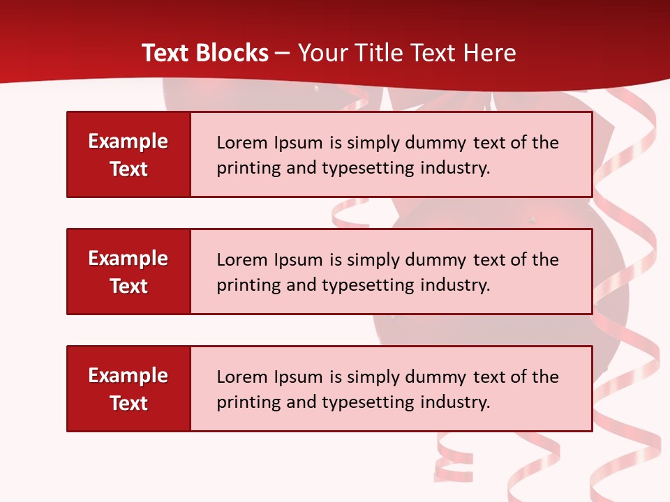 A Red Christmas Ornament Powerpoint Presentation PowerPoint Template