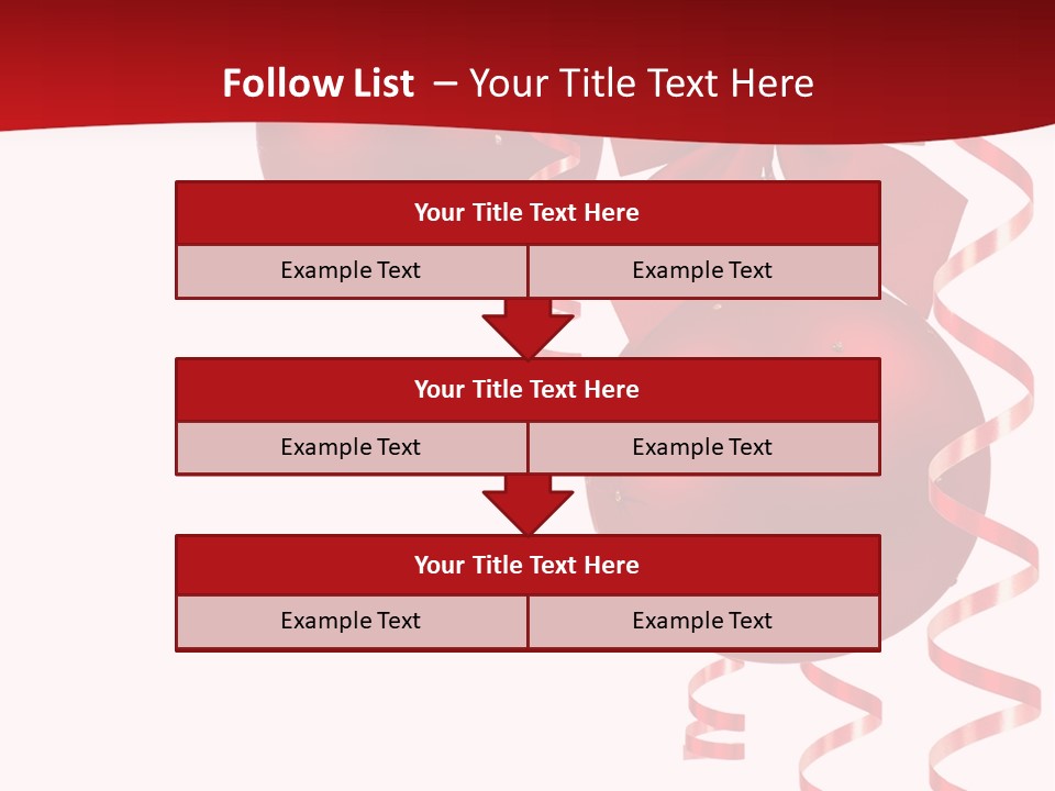 A Red Christmas Ornament Powerpoint Presentation PowerPoint Template