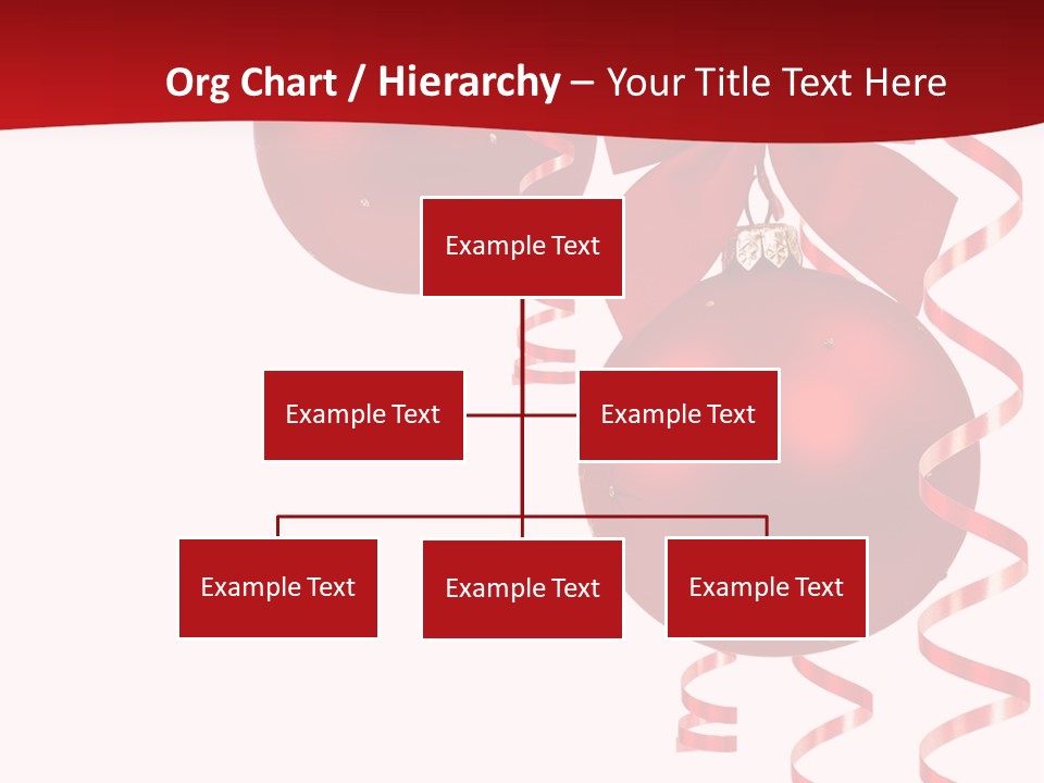 A Red Christmas Ornament Powerpoint Presentation PowerPoint Template