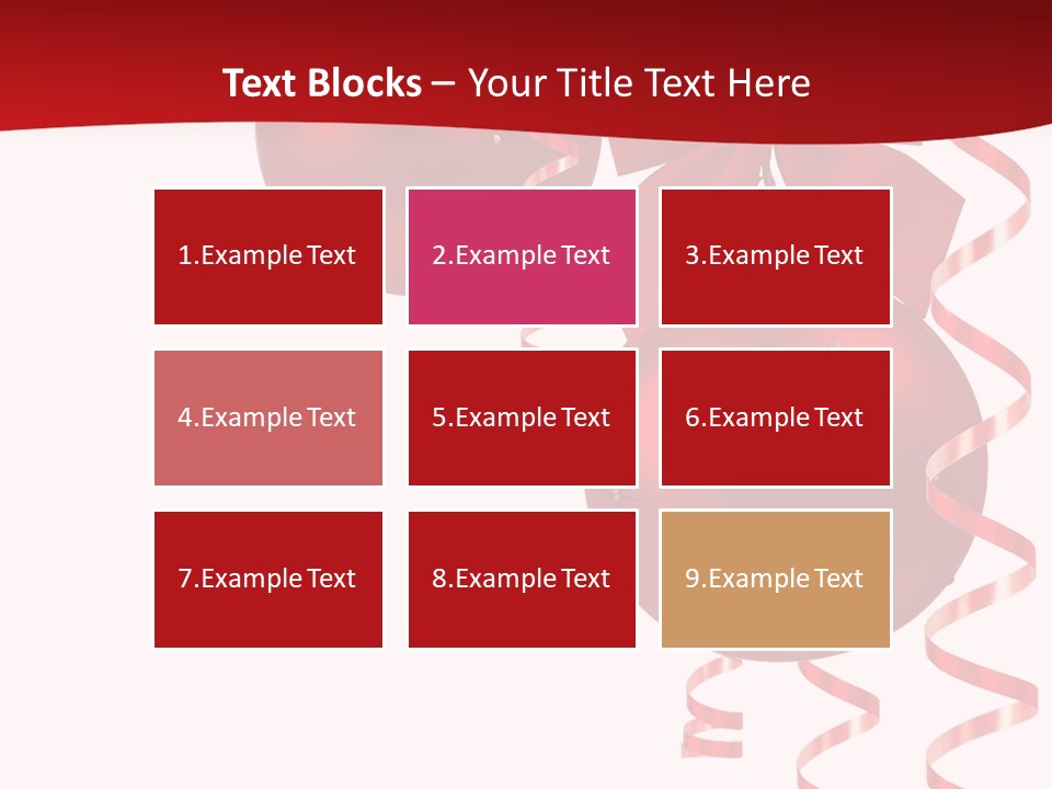 A Red Christmas Ornament Powerpoint Presentation PowerPoint Template