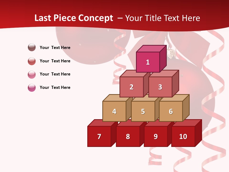 A Red Christmas Ornament Powerpoint Presentation PowerPoint Template