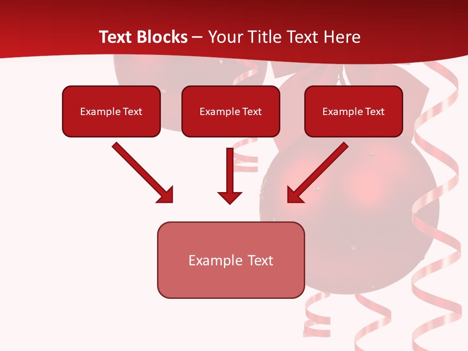 A Red Christmas Ornament Powerpoint Presentation PowerPoint Template