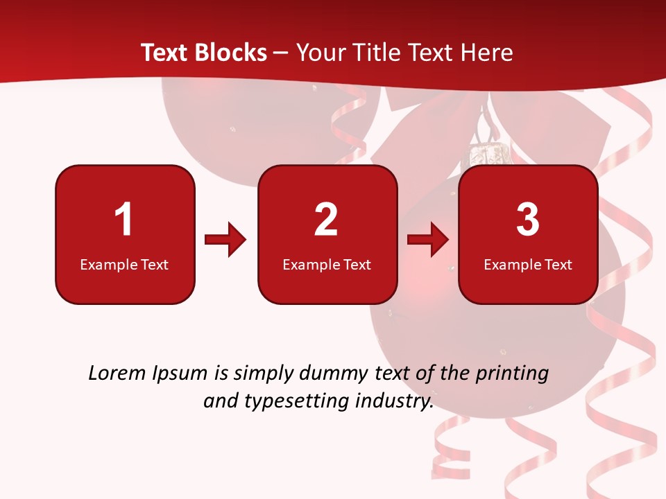 A Red Christmas Ornament Powerpoint Presentation PowerPoint Template