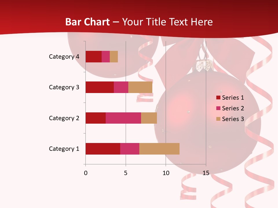 A Red Christmas Ornament Powerpoint Presentation PowerPoint Template