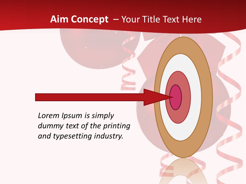 A Red Christmas Ornament Powerpoint Presentation PowerPoint Template