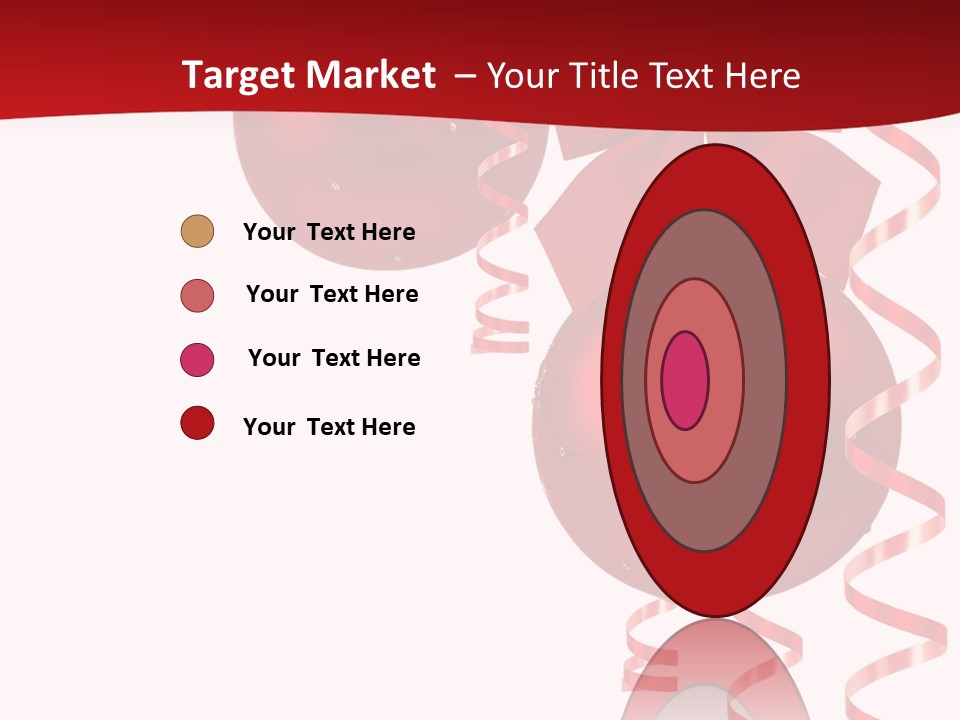 A Red Christmas Ornament Powerpoint Presentation PowerPoint Template