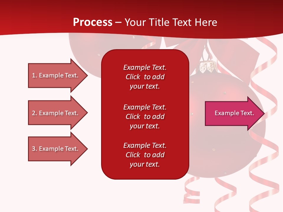 A Red Christmas Ornament Powerpoint Presentation PowerPoint Template