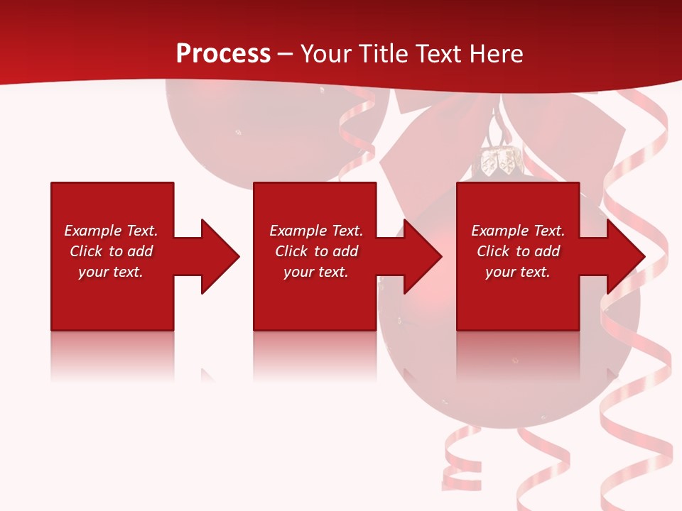 A Red Christmas Ornament Powerpoint Presentation PowerPoint Template