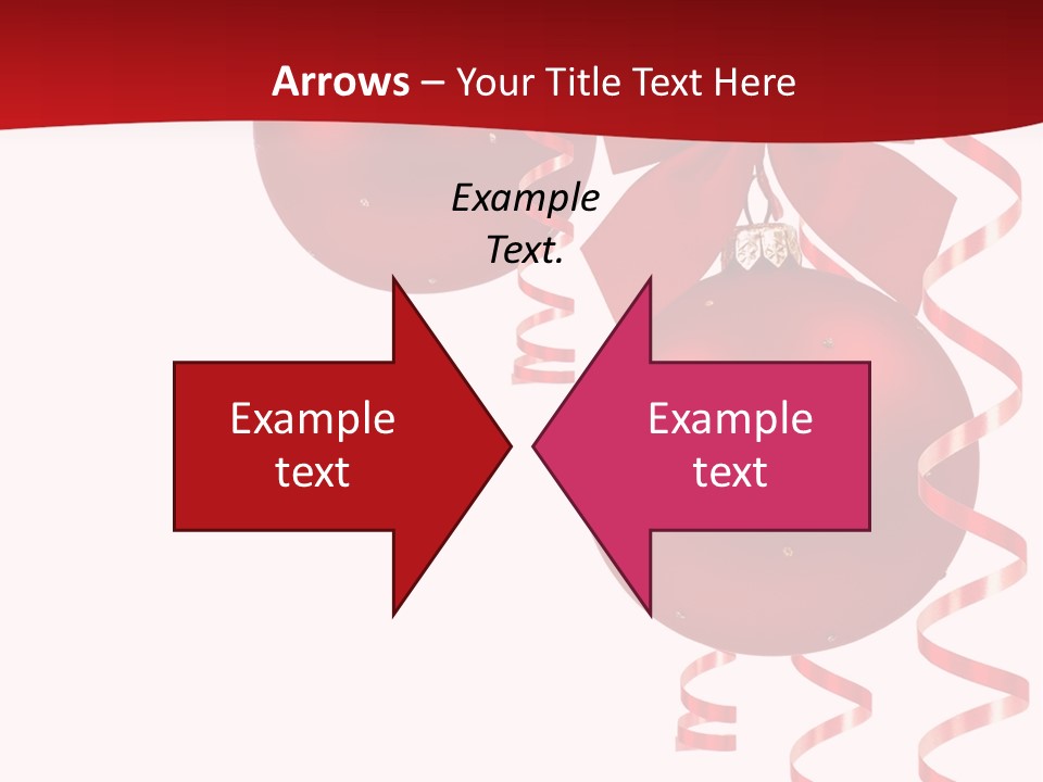 A Red Christmas Ornament Powerpoint Presentation PowerPoint Template