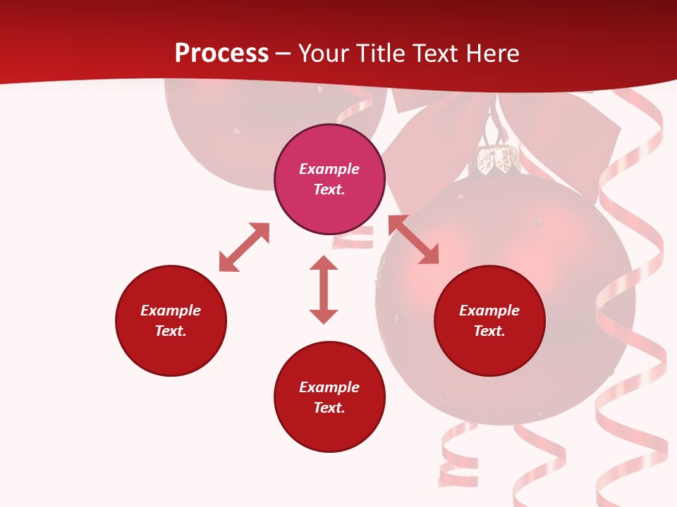 A Red Christmas Ornament Powerpoint Presentation PowerPoint Template