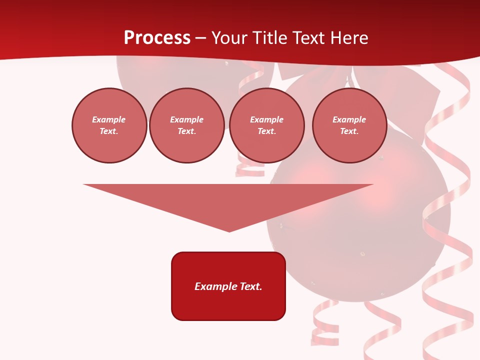 A Red Christmas Ornament Powerpoint Presentation PowerPoint Template