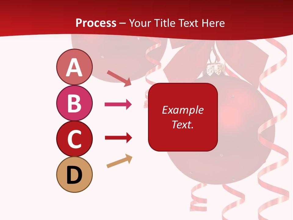 A Red Christmas Ornament Powerpoint Presentation PowerPoint Template