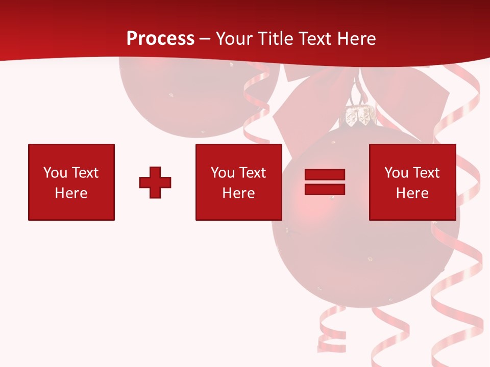 A Red Christmas Ornament Powerpoint Presentation PowerPoint Template