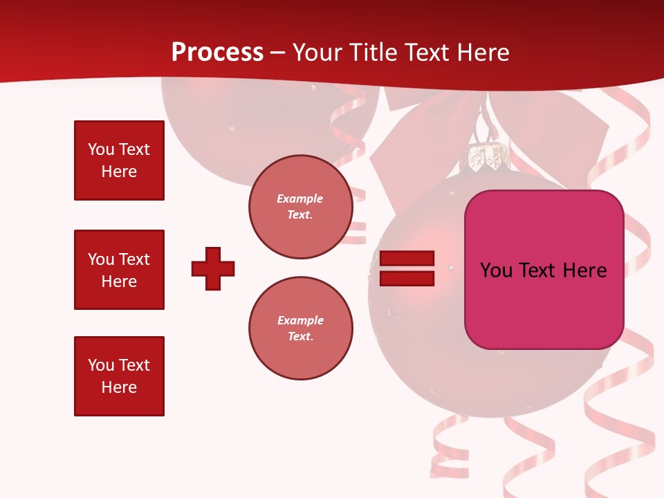 A Red Christmas Ornament Powerpoint Presentation PowerPoint Template