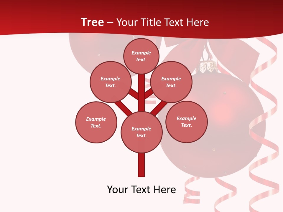 A Red Christmas Ornament Powerpoint Presentation PowerPoint Template