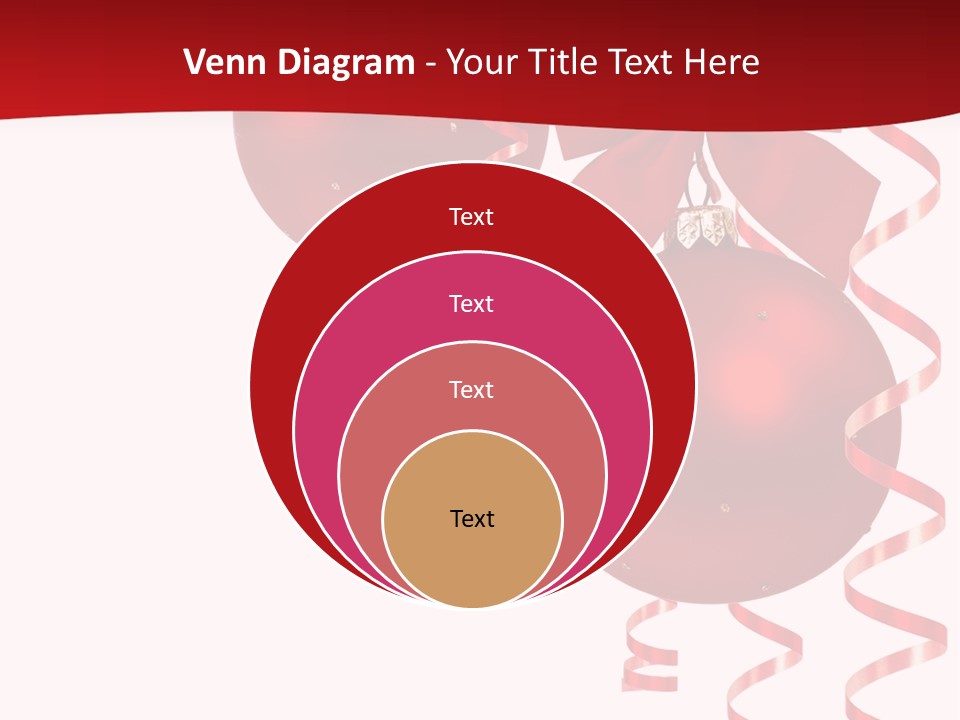 A Red Christmas Ornament Powerpoint Presentation PowerPoint Template