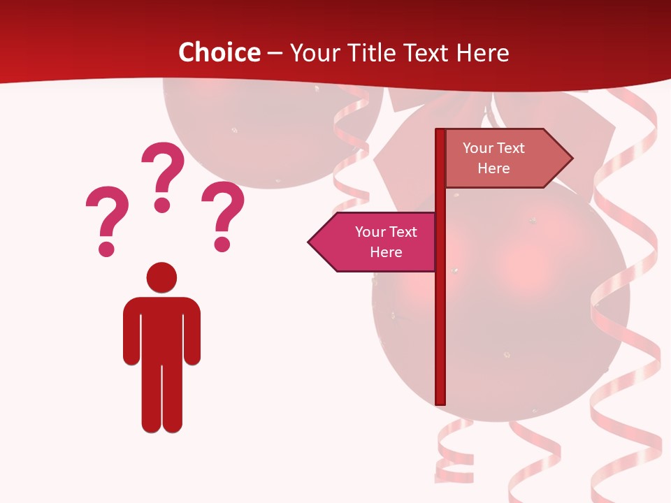 A Red Christmas Ornament Powerpoint Presentation PowerPoint Template