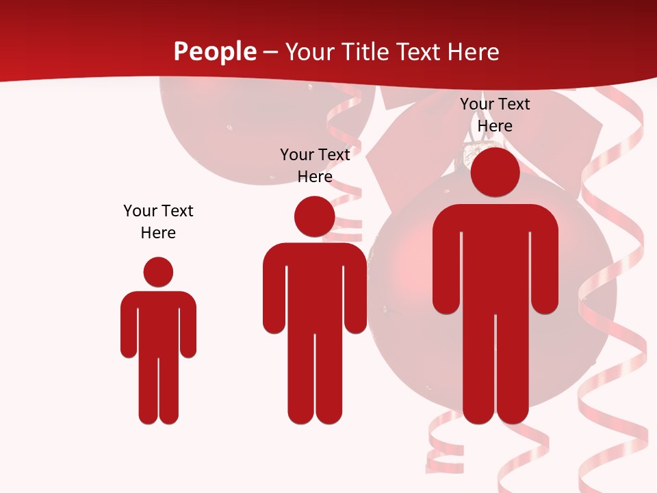 A Red Christmas Ornament Powerpoint Presentation PowerPoint Template