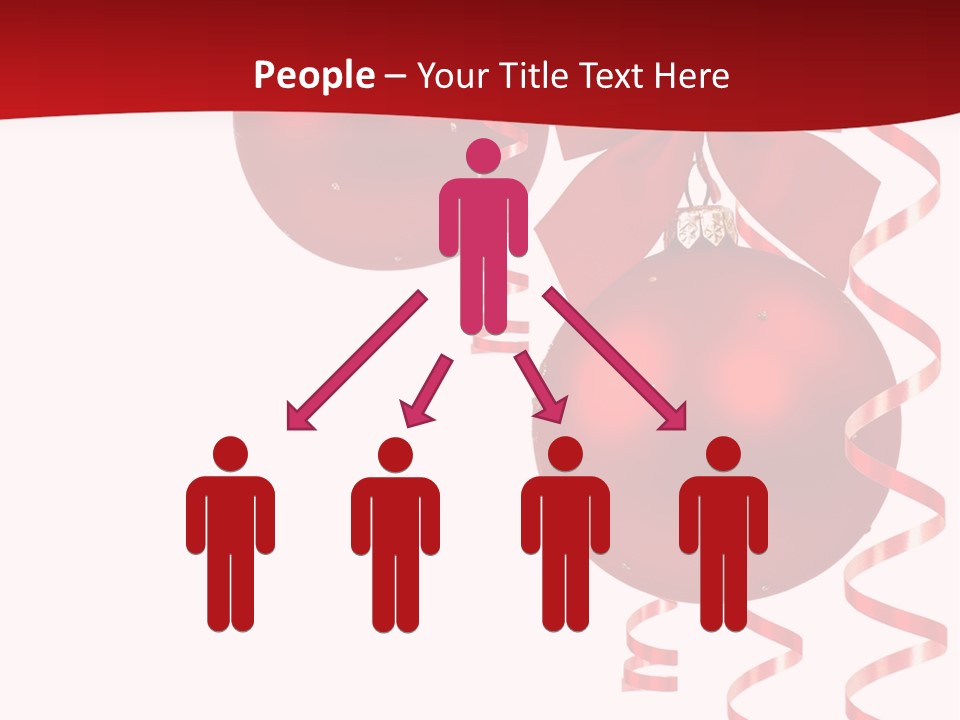 A Red Christmas Ornament Powerpoint Presentation PowerPoint Template