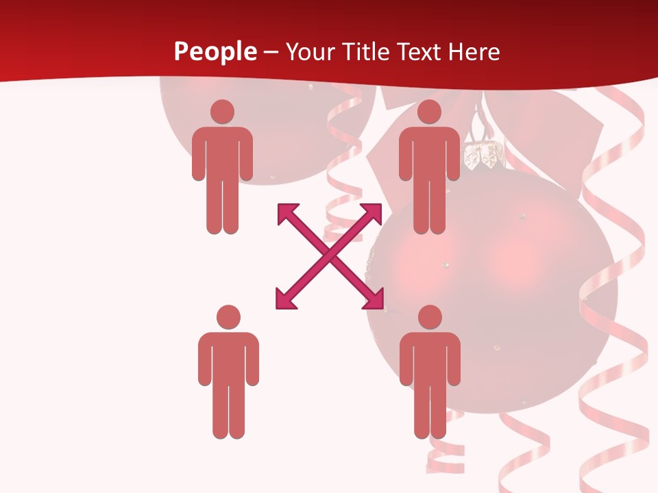 A Red Christmas Ornament Powerpoint Presentation PowerPoint Template