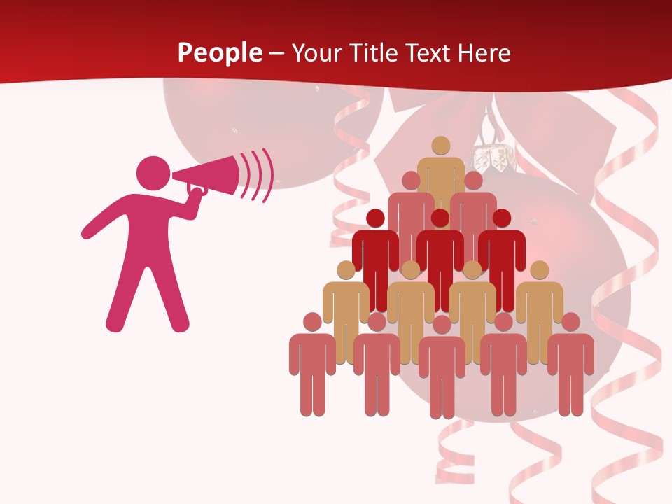 A Red Christmas Ornament Powerpoint Presentation PowerPoint Template