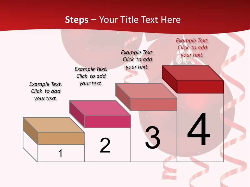 A Red Christmas Ornament Powerpoint Presentation PowerPoint Template