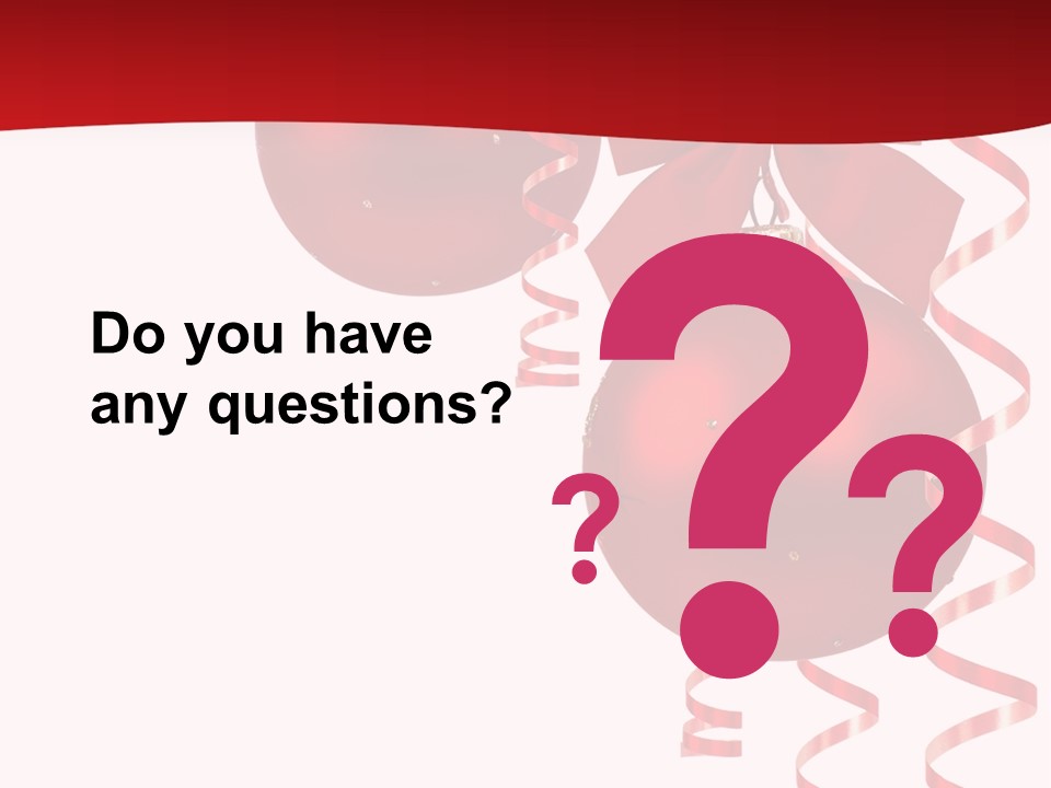 A Red Christmas Ornament Powerpoint Presentation PowerPoint Template