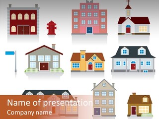 Home City House PowerPoint Template