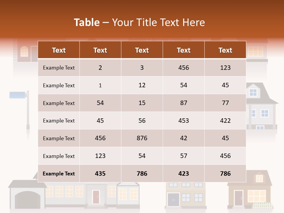 Home City House PowerPoint Template
