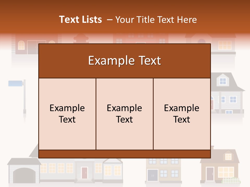 Home City House PowerPoint Template