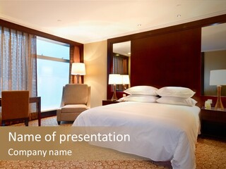 Decorating Kingsize Lamp PowerPoint Template