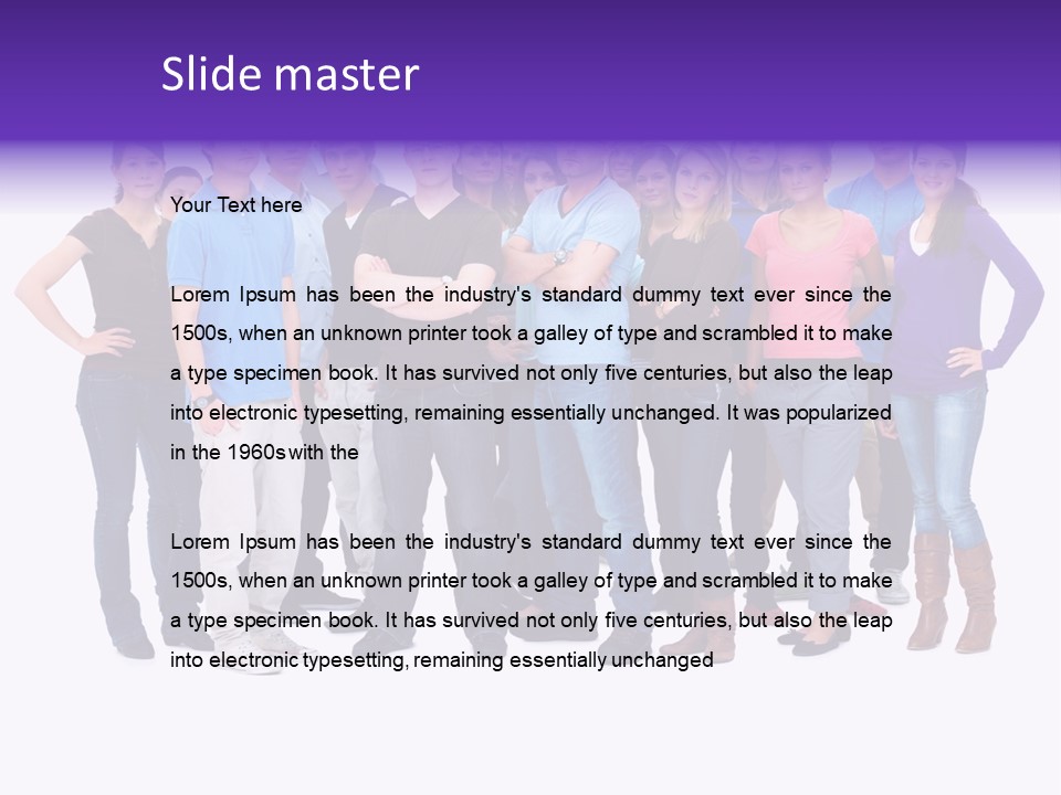 Clipart Vignette Template PowerPoint Template