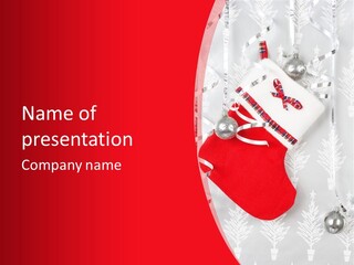 White Christmas Xmas PowerPoint Template