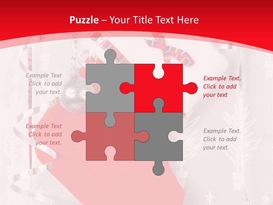 White Christmas Xmas PowerPoint Template